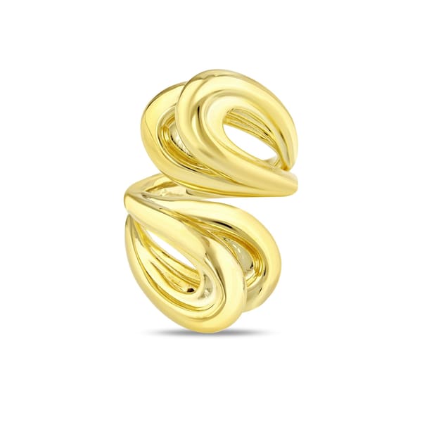 Sun Collection Wavy Silver Ring