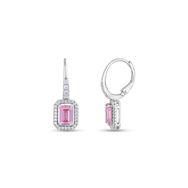 Baguette S1178-E-P Silver Earring