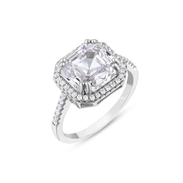 Baguette YE22596-R-W Silver Ring