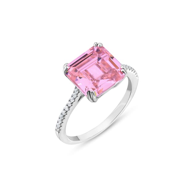 Baguette YR11039-P Silver Ring