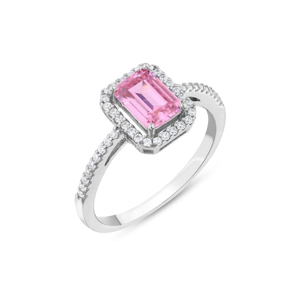 Baguette YR13348-P Silver Ring