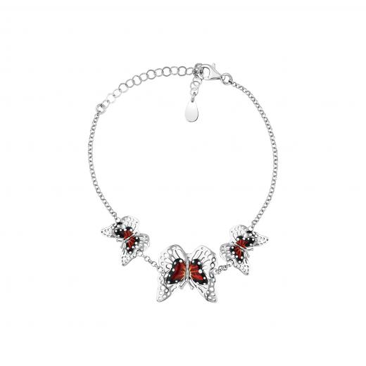 Monarch Butterfly MBHB1004-00 Gümüş Bileklik