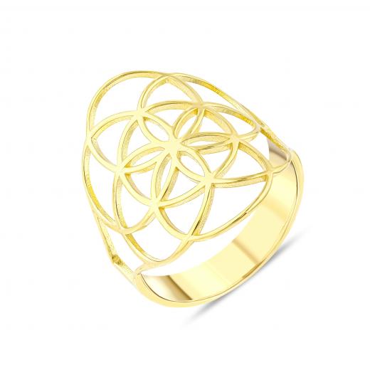 Flower Of Life NEXR1008Y-00 Gümüş Yüzük